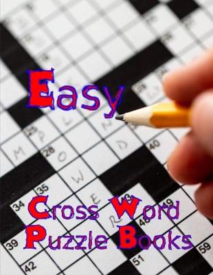 Book cover for Easy Cross Word Puzzle Books