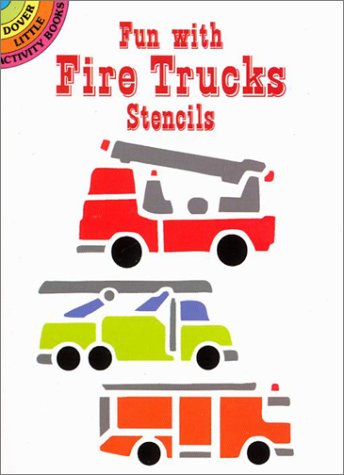 Book cover for Fun with Fire Trucks Stencils