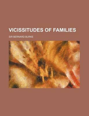 Book cover for Vicissitudes of Families