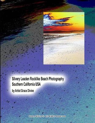 Book cover for Silvery Leaden Rocklike Beach Photography Southern California USA by Artist Grace Divine