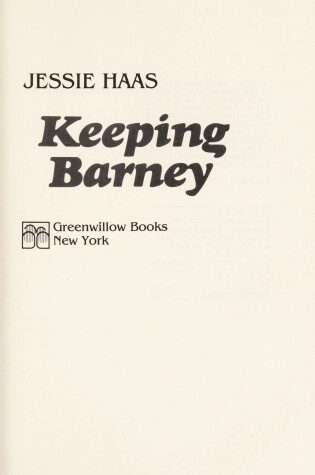 Cover of Keeping Barney