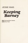 Book cover for Keeping Barney