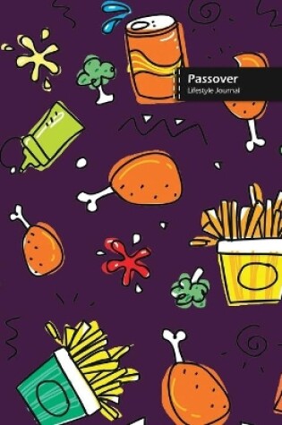 Cover of Passover Lifestyle Journal, Blank Write-in Notebook, Dotted Lines, Wide Ruled, Size (A5) 6 x 9 In (Purple)