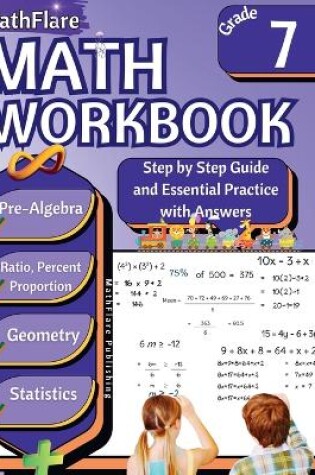 Cover of MathFlare - Math Workbook 7th Grade