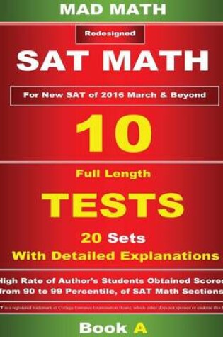 Cover of Book a Redesigned SAT Math 10 Tests