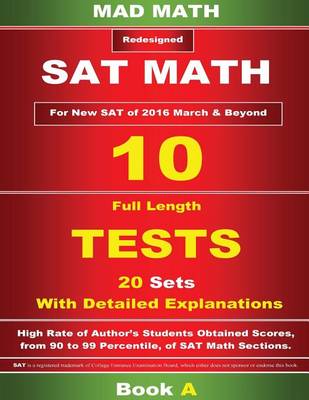 Book cover for Book a Redesigned SAT Math 10 Tests