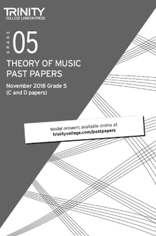 Cover of Trinity College London Theory of Music Past Papers (Nov 2018) Grade 5