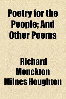 Book cover for Poetry for the People; And Other Poems