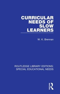 Book cover for Curricular Needs of Slow Learners