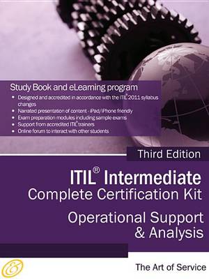 Book cover for Itil Operational Support and Analysis (Osa) Full Certification Online Learning and Study Book Course - The Itil Intermediate Osa Capability Complete Certification Kit, Third Edition