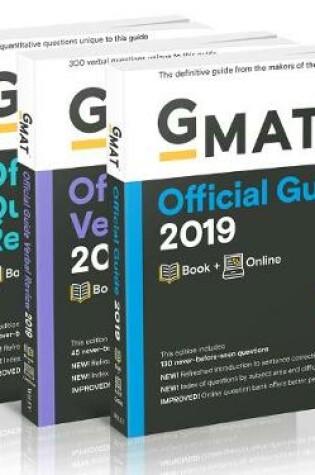 Cover of GMAT Official Guide 2019 Bundle
