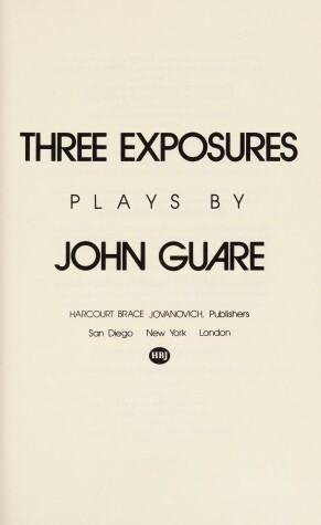 Book cover for Three Exposures