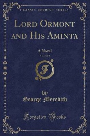 Cover of Lord Ormont and His Aminta, Vol. 3 of 3