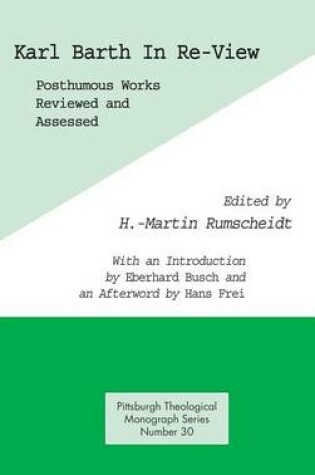 Cover of Karl Barth In Re-View