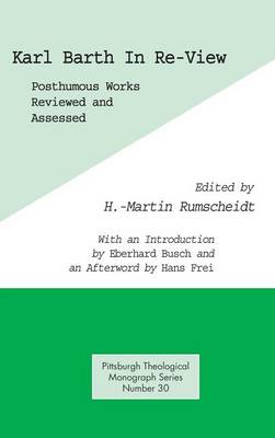 Book cover for Karl Barth In Re-View