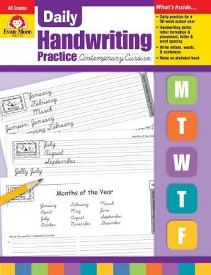 Book cover for Daily Handwriting Contemporary Cursive