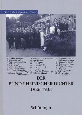 Book cover for Der Bund Rheinischer Dichter 1926-1933