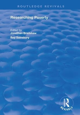 Cover of Researching Poverty