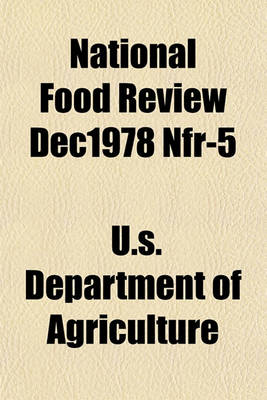 Book cover for National Food Review Dec1978 Nfr-5