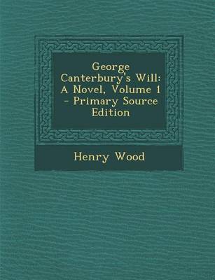 Book cover for George Canterbury's Will