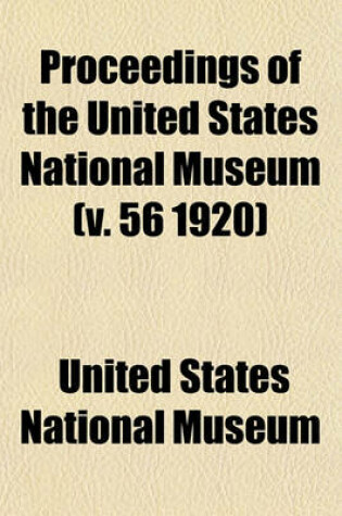 Cover of Proceedings of the United States National Museum (V. 56 1920)