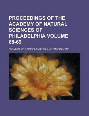 Book cover for Proceedings of the Academy of Natural Sciences of Philadelphia (V.59)