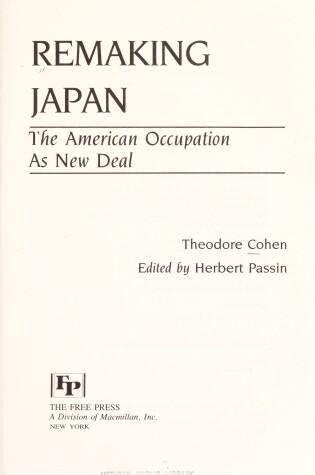 Cover of Remaking Japan