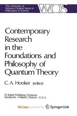 Book cover for Contemporary Research in the Foundations and Philosophy of Quantum Theory
