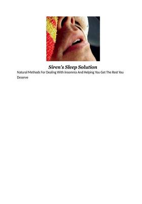 Book cover for Siren's Sleep Solution