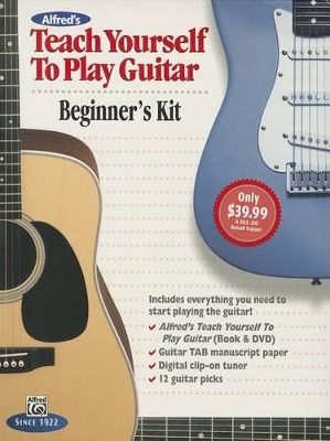 Book cover for Alfred's Teach Yourself Play Guitar-Beginner Kit
