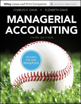 Book cover for Managerial Accounting, 3e Wileyplus Nextgen Card with Loose-Leaf Print Companion Set