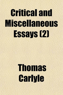 Book cover for Critical and Miscellaneous Essays (2)