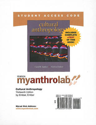 Book cover for MyLab Anthropology with Pearson eText -- Standalone Access Card -- for Cultural Anthropology