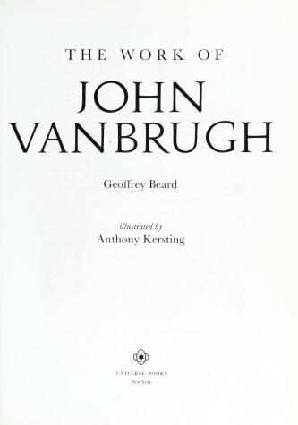 Book cover for The Work of John Vanbrugh