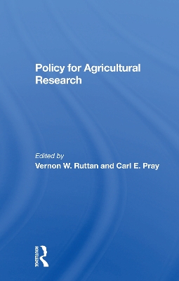 Book cover for Policy For Agricultural Research