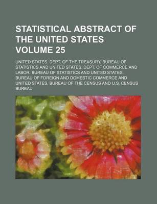 Book cover for Statistical Abstract of the United States Volume 25