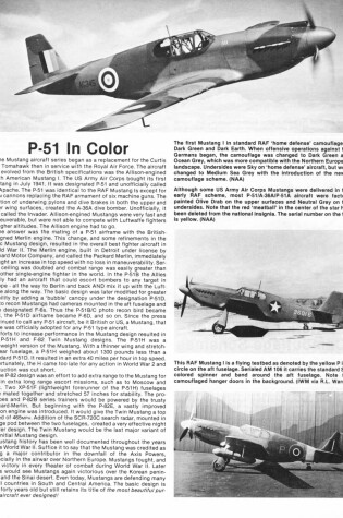 Cover of P-51 Mustang in Colour