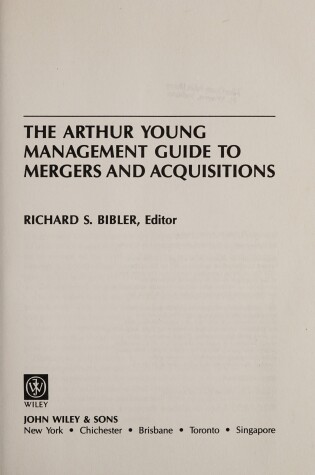 Cover of Management Guide to Mergers and Acquisitions