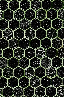 Cover of Journal Notebook Polka Dots and Hexagons Pattern 4