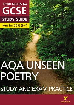 Cover of AQA English Literature Unseen Poetry Study and Exam Practice: York Notes for GCSE everything you need to catch up, study and prepare for and 2023 and 2024 exams and assessments