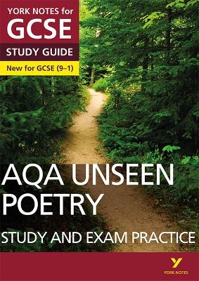 Cover of AQA English Literature Unseen Poetry Study and Exam Practice York Notes GCSE - for 2025, 2026 exams