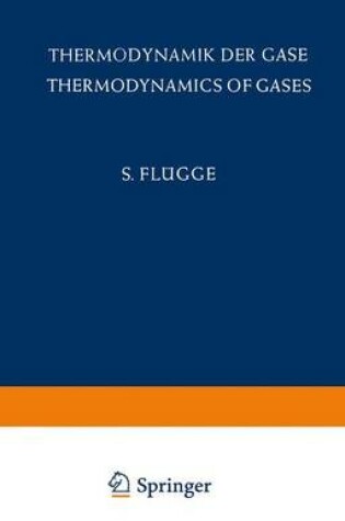 Cover of Thermodynamik der Gase / Thermodynamics of Gases