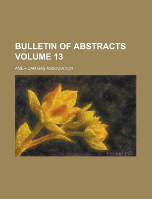 Book cover for Bulletin of Abstracts Volume 13