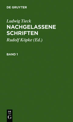 Book cover for Nachgelassene Schriften