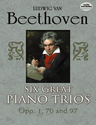 Book cover for Six Great Piano Trios in Full Score: Beethoven