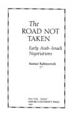 Cover of The Road Not Taken