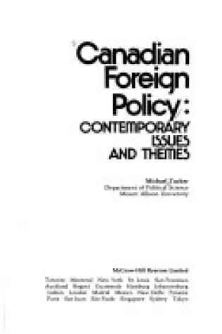 Cover of Canadian Foreign Policy