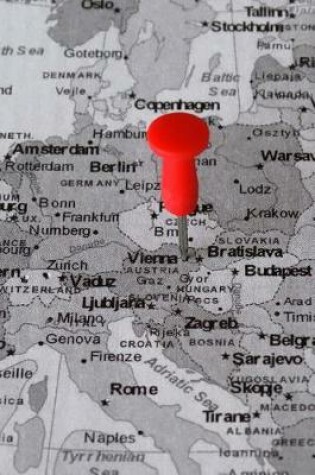 Cover of Vienna, Austria Marked on a Map with a Red Pin Journal