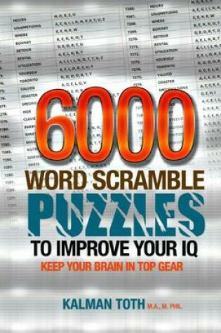 Cover of 6000 Word Scramble Puzzles to Improve Your IQ