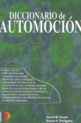 Cover of Diccionario de Automocion